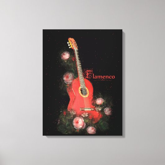 FLAMENCO - Wrapped Canvas Leinwanddruck (Vorderseite)