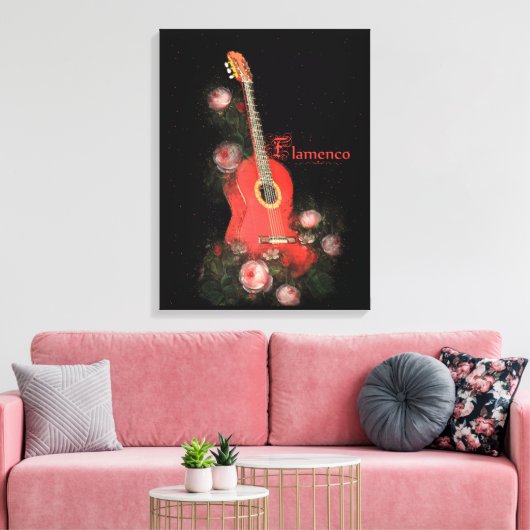 FLAMENCO - Wrapped Canvas Leinwanddruck (Insitu (Wohnzimmer))