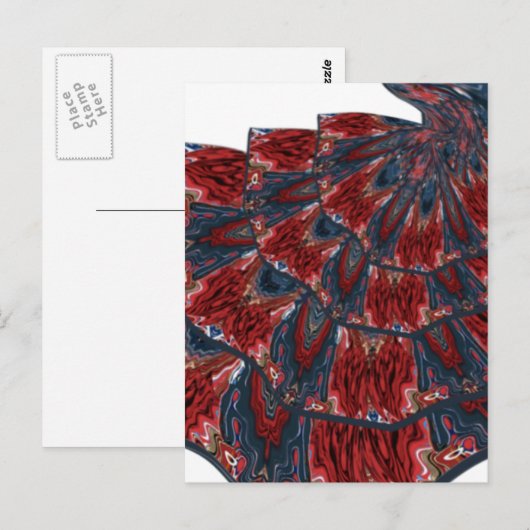 Flamencokleid Postkarte (Vorne/Hinten)