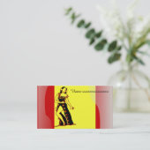 Flamencotänzer Visitenkarte (Stehend Vorderseite)