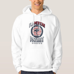 Flamerikanischer Patriot Flamingo Vintage Vektor Hoodie