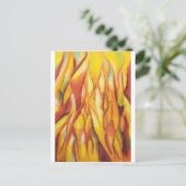 Flames (abstrakter Expressionismus) Postkarte (Stehend Vorderseite)