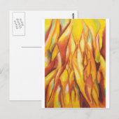 Flames (abstrakter Expressionismus) Postkarte (Vorne/Hinten)