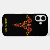Flames Caduceus Case-Mate iPhone Hülle (Rückseite (Horizontal))