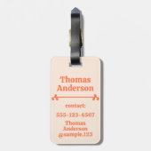 Flames of a Candle Color Combination Gepäckanhänger (Rückseite vertikal)