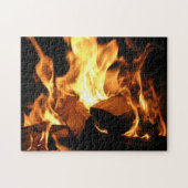 Flames on Burning Logs Puzzle (Horizontal)