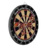 Flames Scorpion Dartboard mit benutzerdefiniertem Dartscheibe (Vorderseite Links)