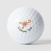 Flames Scorpion Golf Balls Golfball (Vorderseite)