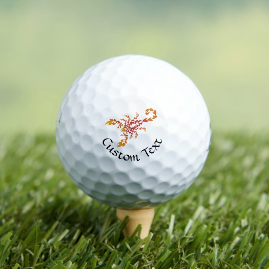 Flames Scorpion Golf Balls Golfball (Insitu T-Shirt)