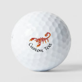 Flames Scorpion Golf Balls Golfball (Vorderseite)