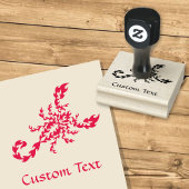 Flames Scorpion Gummistempel