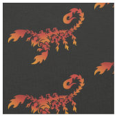 Flames Scorpion Muster Fabric Stoff (Nahaufnahme)
