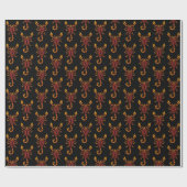 Flames Scorpion Pattern Geschenkpapier (Flach)