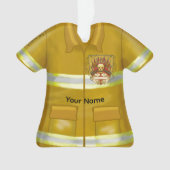 Flames Shield Firefighter ornament (Vorderseite)