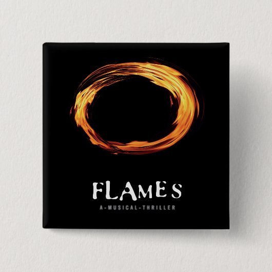 FLAMES-Square-Button Button (Vorderseite)