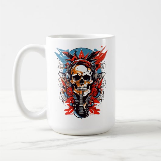 Flamestorm bursts from shadow and sound T-Shirt Kaffeetasse (Links)