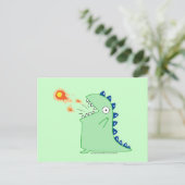 Flamey, die Dragon Postcard Postkarte (Stehend Vorderseite)