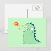 Flamey, die Dragon Postcard Postkarte (Vorne/Hinten)