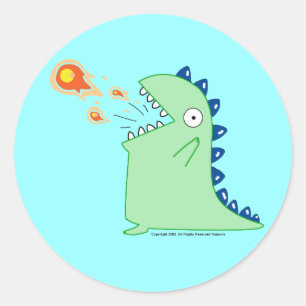Flamey die Dragon Stickers
