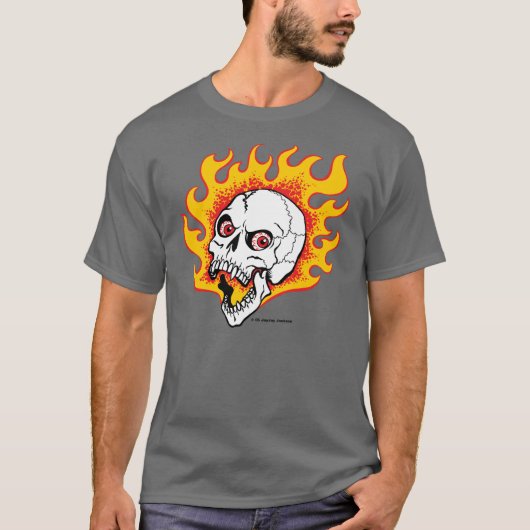 Flamey Schädel T-Shirt (Vorderseite)