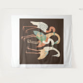 Flamimgos Tapestry Wandteppich (Vorderseite (Horizontal))