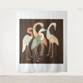 Flamimgos Tapestry Wandteppich (Vorderseite)