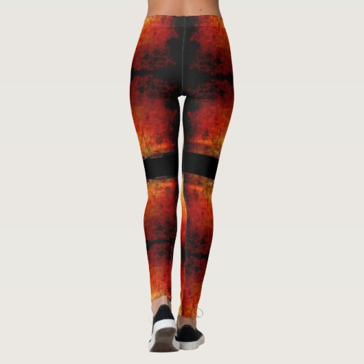 Flamin' Burnout Leggings (Rückseite)