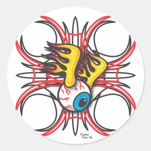 Flamin' Eye Sticker (Vorderseite)