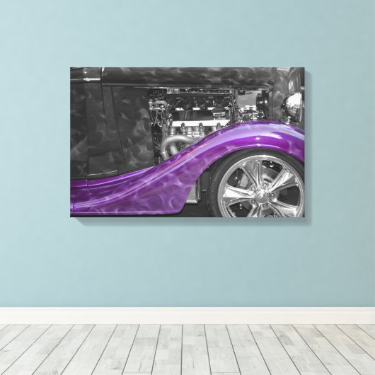 Flamin' Fender Leinwanddruck (Insitu (Holzboden))