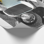 Flamin-Frisierte Auto Geschenkpapier (Ecke)