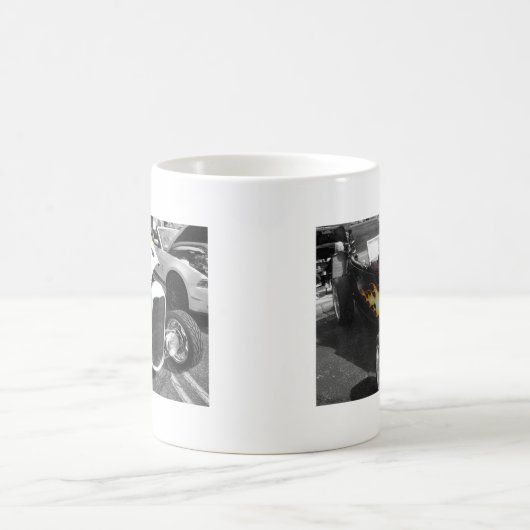 Flamin-Frisierte Auto Kaffeetasse (Mittel)