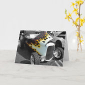 Flamin-Frisierte Auto Karte (Gelbe Blume)