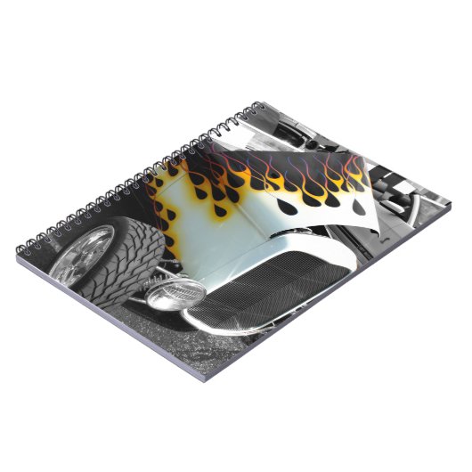 Flamin-Frisierte Auto Notizblock (Linke Seite)