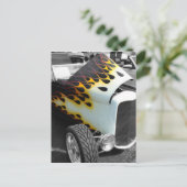 Flamin-Frisierte Auto Postkarte (Stehend Vorderseite)