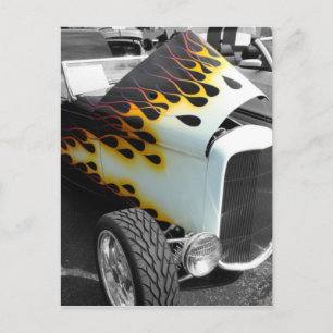 Flamin-Frisierte Auto Postkarte