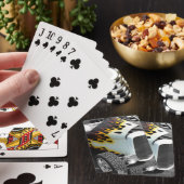 Flamin-Frisierte Auto Spielkarten (In Situ)