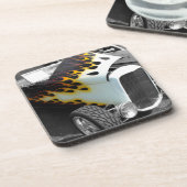 Flamin-Frisierte Auto Untersetzer (Linke Seite)