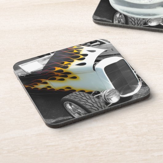 Flamin-Frisierte Auto Untersetzer (Linke Seite)