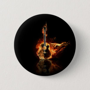 flamin Gitarre Button