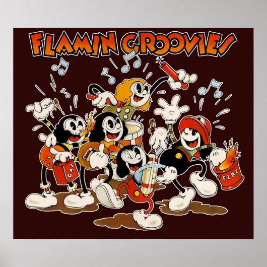 Flamin Groovies Supersnazz Poster (Vorne)