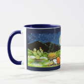 "Flamin' Liebe" Red Foxes Fox Romantische Designer Tasse (Links)