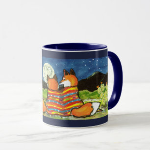"Flamin' Liebe" Red Foxes Fox Romantische Designer Tasse