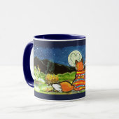 "Flamin' Liebe" Red Foxes Fox Romantische Designer Tasse (Vorderseite Links)