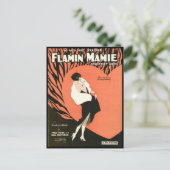 Flamin Mamie Flapper Postkarte (Stehend Vorderseite)