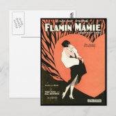 Flamin Mamie Flapper Postkarte (Vorne/Hinten)