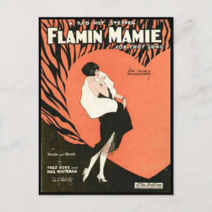 Flamin Mamie Flapper Postkarte