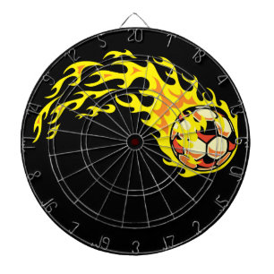 Flamin' Soccer Ball Dartscheibe