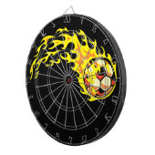 Flamin' Soccer Ball Dartscheibe (Vorderseite rechts)