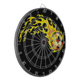 Flamin' Soccer Ball Dartscheibe (Vorderseite Links)