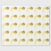 Flamin' Soccer Ball Geschenkpapier (Flach)